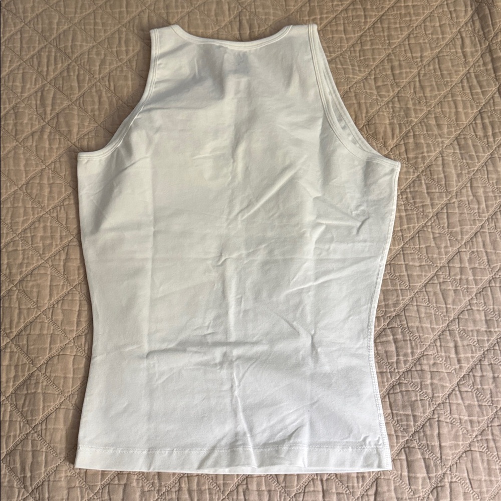 Spanx Men's White Cotton Compression Tank Top Size Large - Picture 6 of 6